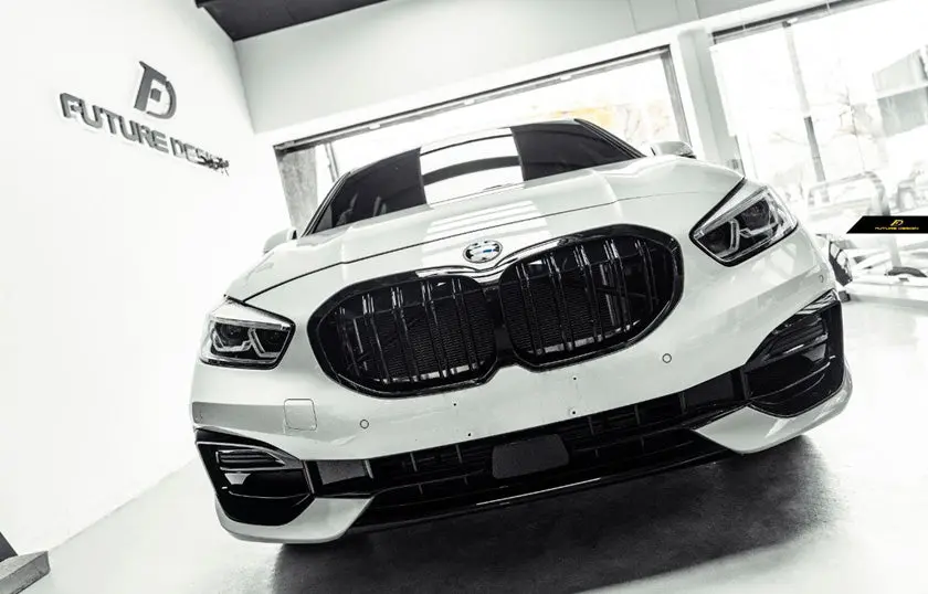 Future Design Double Strips Front Grille For Bmw F40 1-Series 1