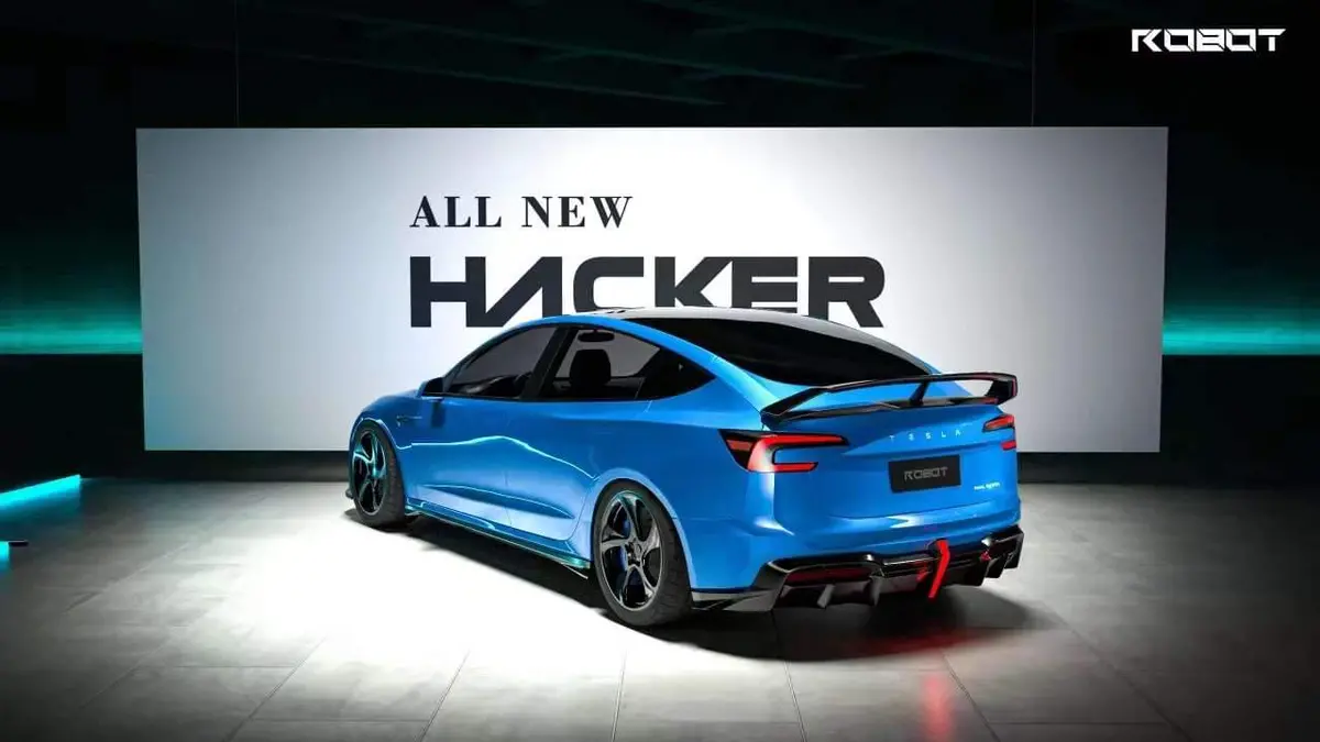 Robot Craftsman Hacker Rear Spoiler For Tesla Model 3 Highland 2023+ 1
