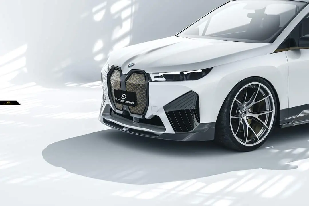 Future Design Carbon Fiber Front Lip For Bmw Ix I20 M60 1