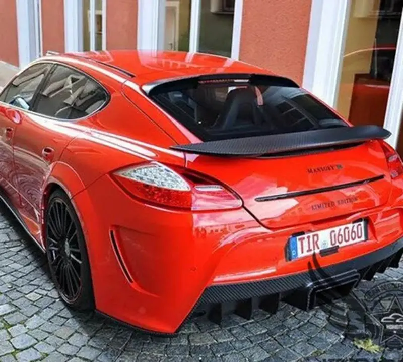 Carbon Fiber Rear Wing Spoiler For Porsche Panamera 970 2011+ 1