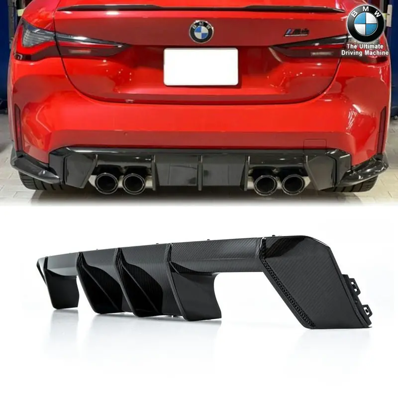 Sooqoo Bmw M3 G80 / M4 G82 Mp Style Dry Carbon Fiber Rear Diffuser 1
