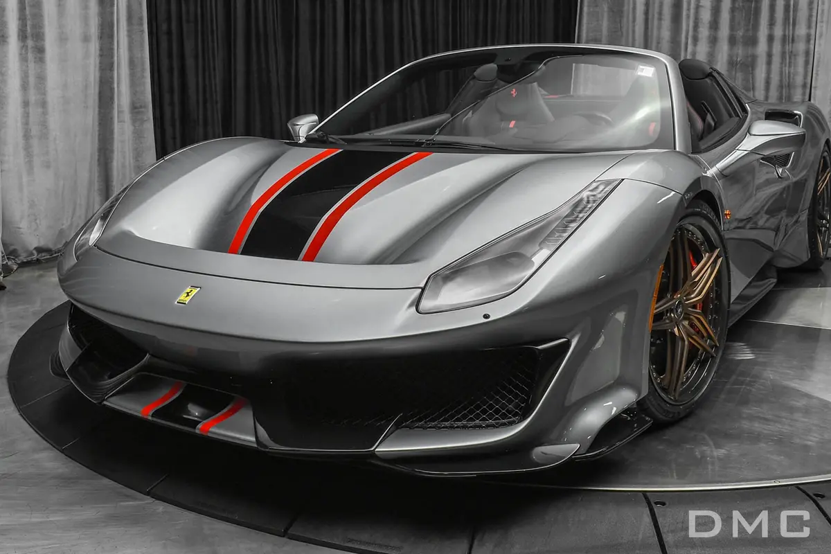 Dmc Ferrari Pista Forged Carbon Fiber Front Hood Bonnet Fits The Oem Body Coupe & Spider 488 Gtb As A Facelift Conversion Kit 1