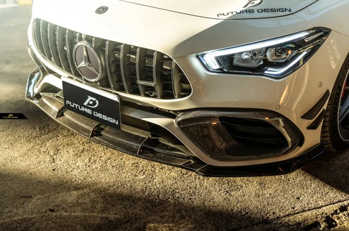 Future Design Carbon Fiber Front Lip For Mercedes-Benz Cla C118 Cla45 1