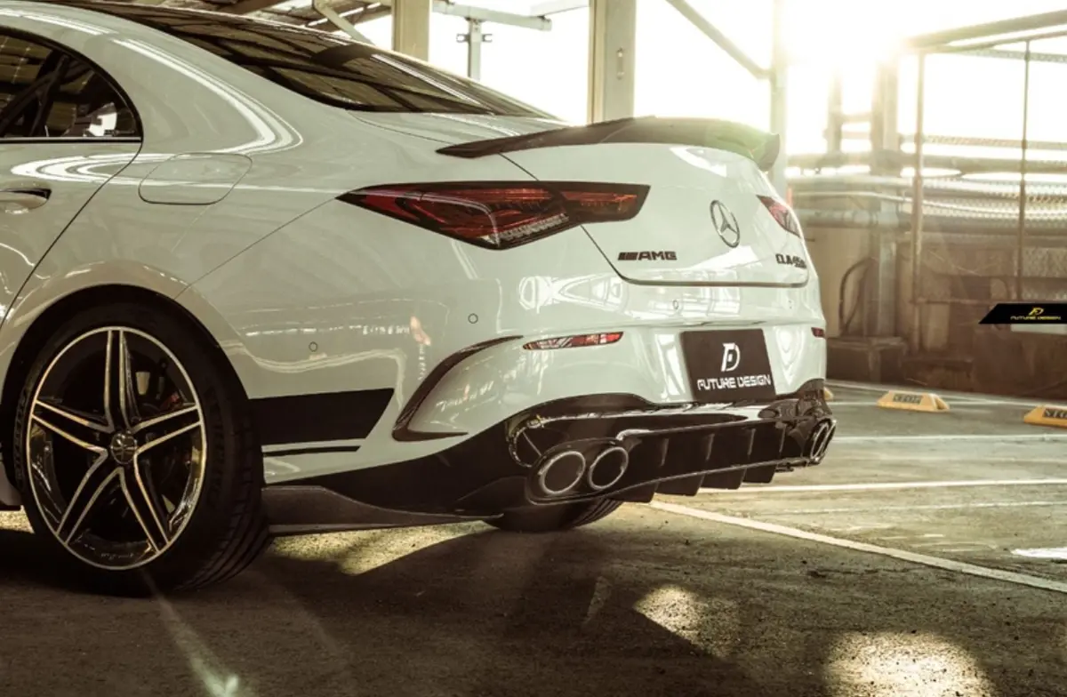 Future Design Carbon Fiber Rear Lower Diffuser For Mercedes-Benz Cla C118 Cla45 2