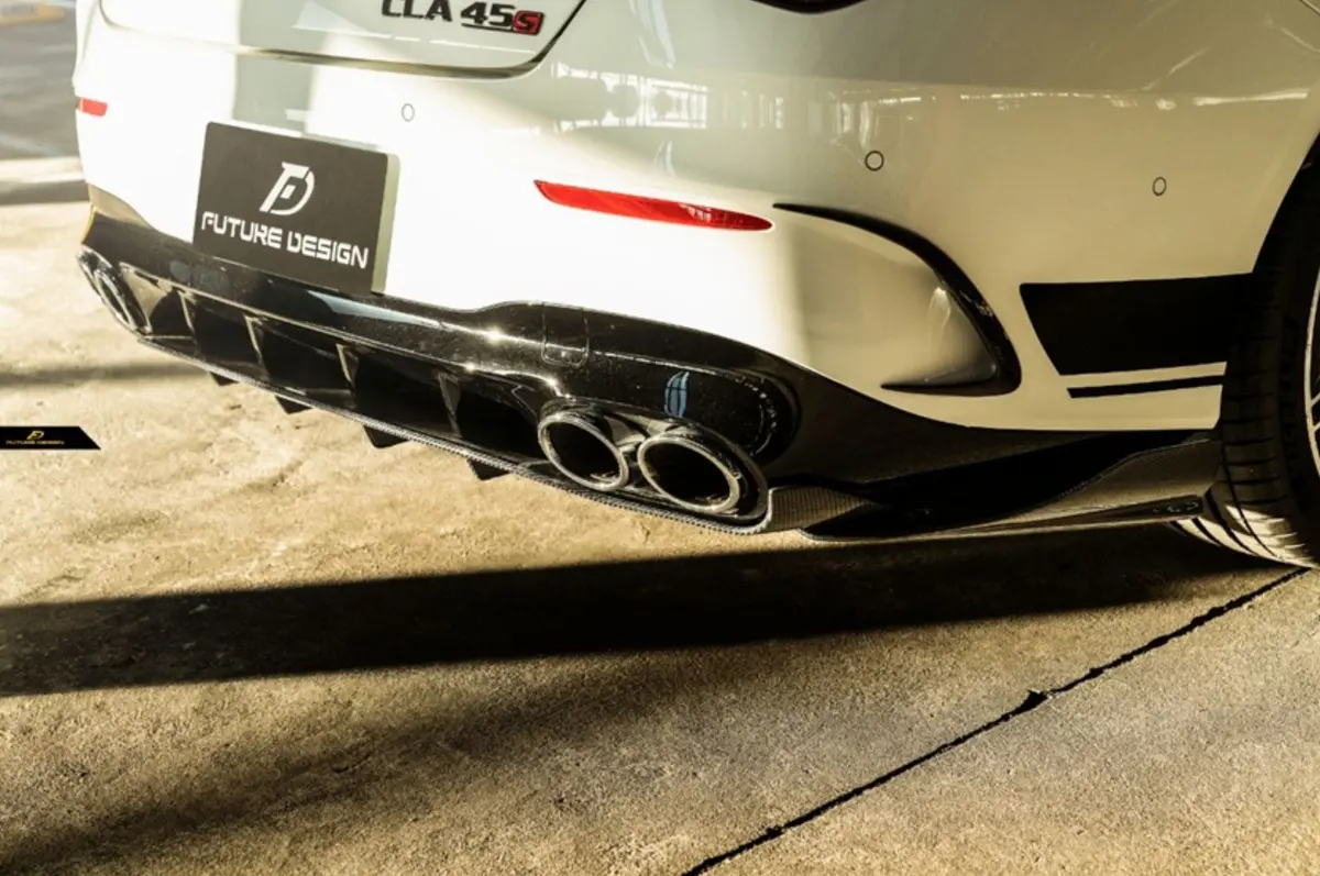 Future Design Carbon Fiber Rear Lower Diffuser For Mercedes-Benz Cla C118 Cla45 1