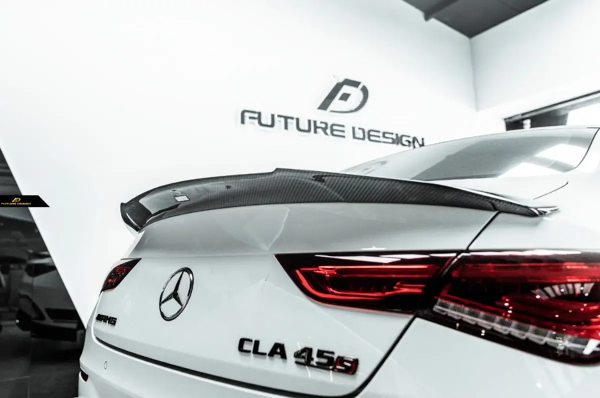Future Design Carbon Fiber Rear Spoiler For Mercedes-Benz Cla C118 Cla45 Cla35 Cla250 1