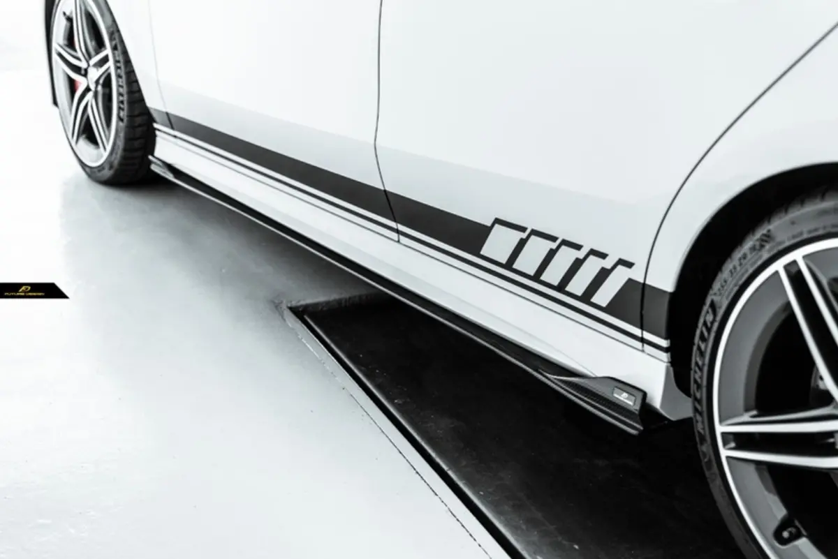 Future Design Carbon Fiber Side Skirts For Mercedes-Benz Cla C118 Cla45 Cla35 Cla250 1