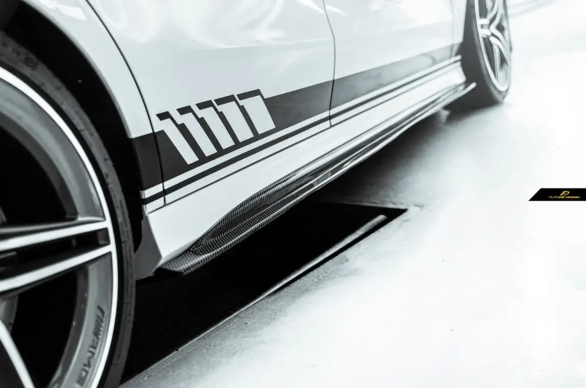 Future Design Carbon Fiber Side Skirts Ver.2 For Mercedes-Benz Cla C118 Cla45 Cla35 Cla250 1