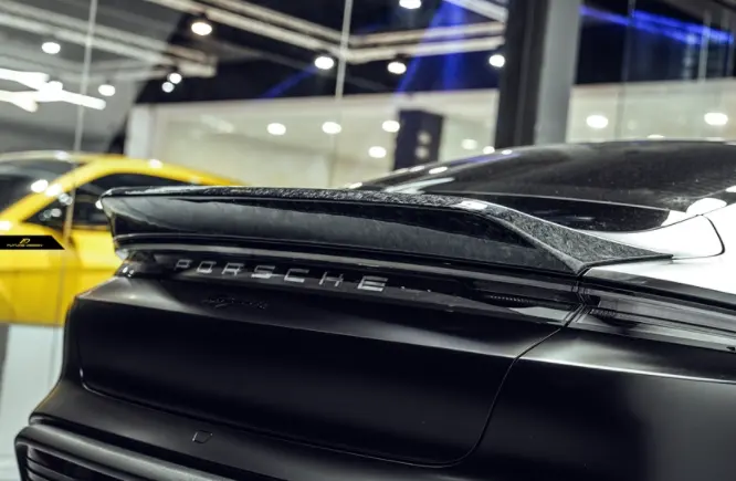 Future Design Carbon Fiber Rear Spoiler For Porsche Taycan Base & 4S & Turbo & Turbo S 2