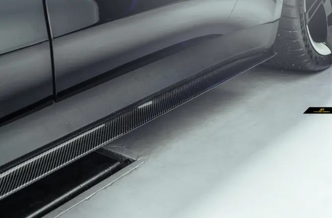 Future Design Carbon Fiber Side Skirts For Porsche Taycan Base & 4S & Turbo & Turbo S 1