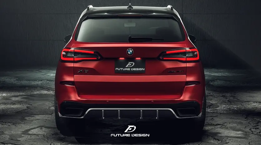 Future Design Carbon Fiber Rear Diffuser For Bmw X5 G05 2019+ 1