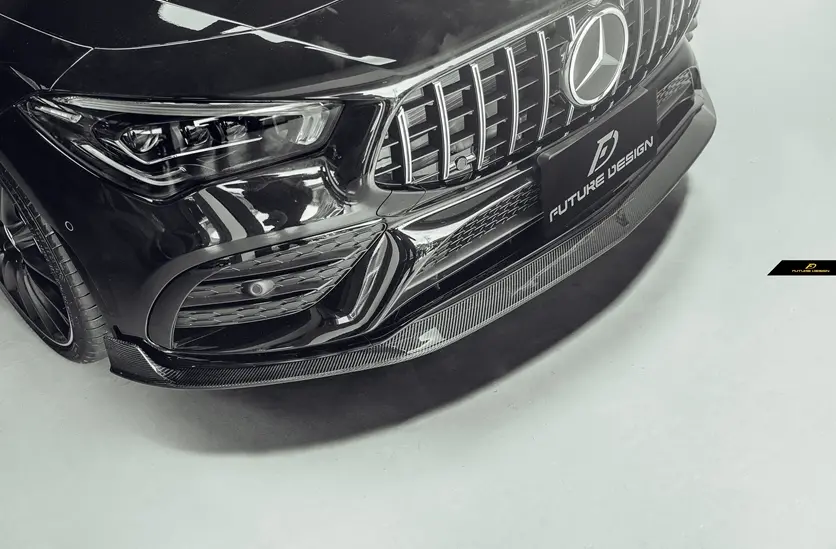Future Design Carbon Fiber Front Lip For Mercedes-Benz Cla C118 Cla35 Cla250 1