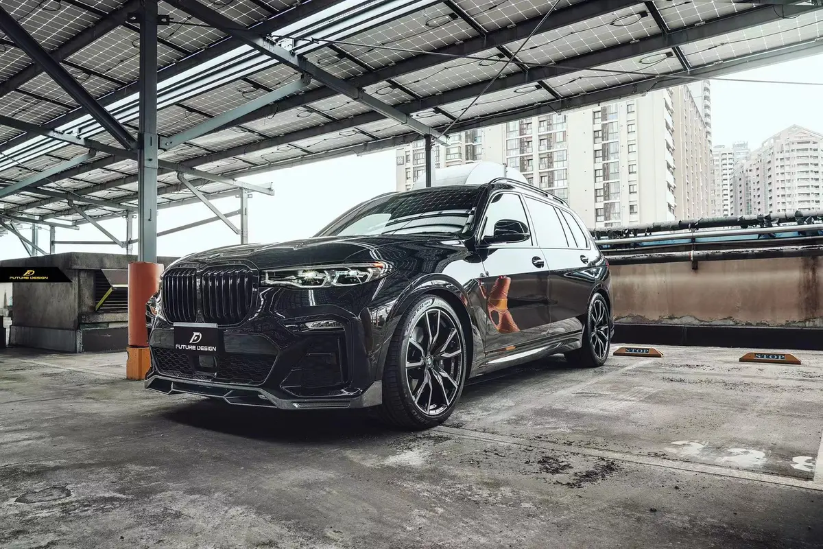 Future Design Carbon Fiber Front Lip Splitter For Bmw X7 G07 2020+ 2