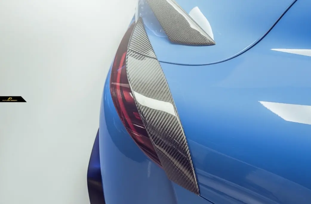 Future Design Carbon Fiber Taillight Trim 4 Pcs For Toyota Supra A90 Gr 2