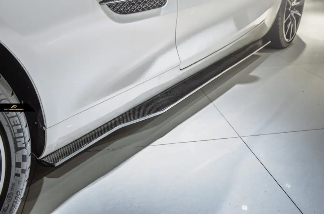 Future Design Rt Style Carbon Fiber Side Skirts For Mercedes-Benz Amg Gt Gts C190 2015+ 1
