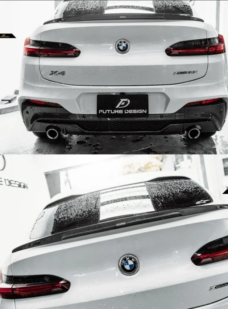 Future Design Carbon Fiber Rear Wing For Bmw X4 G02 2