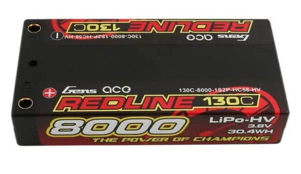 Gea80001s13d4 Gens Ace Redline 8000Mah 1S 130C (4Mm Bullet) 1