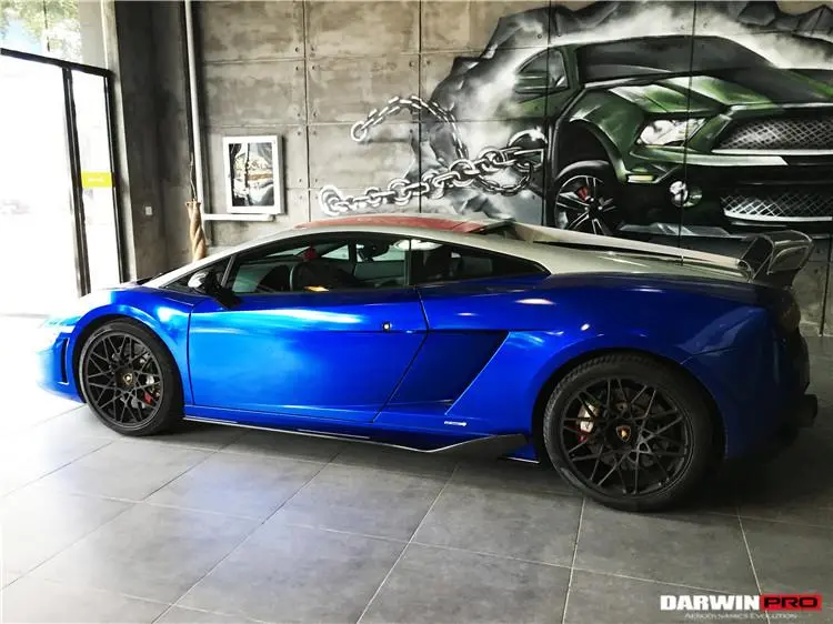 Darwinpro 2004-2014 Lamborghini Gallardo Bkss Style Side Skirts 1