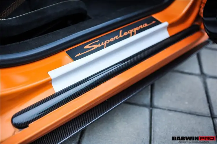 Darwinpro 2004-2008 Lamborghini Gallardo Carbon Fiber Door Sills Steps Cover 1