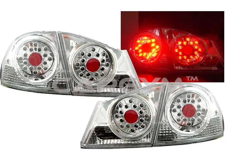 Acura Csx / Honda Jdm Civic 2006+ Chrome Housing Led Taillight 1