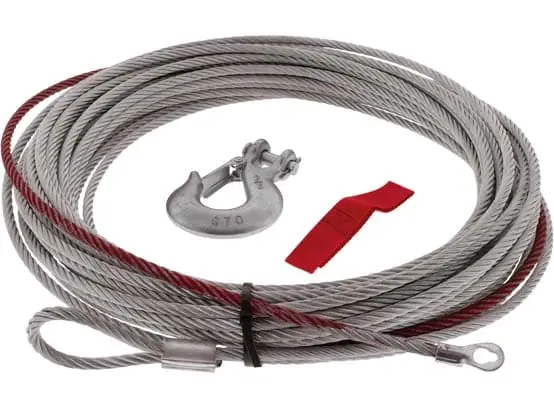 Hulk Steel Winch Cable Replacement T/S 9500Lb 8.33Mm X 28M Galvin 1