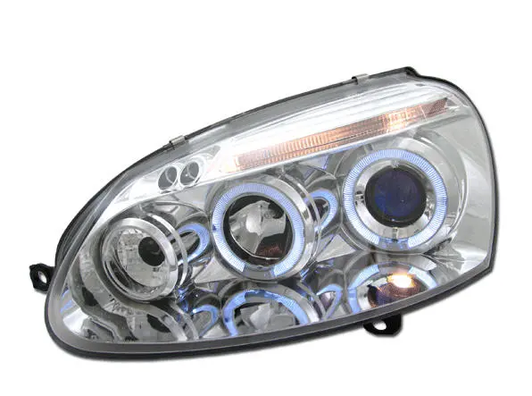 Volkswagen Golf V Mk5 Gti Led Projector Headlight W/ Halo Ring 1