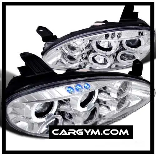 Mazda Miata 01-05 Led Halo Ring Chrome Projector Headlight 1