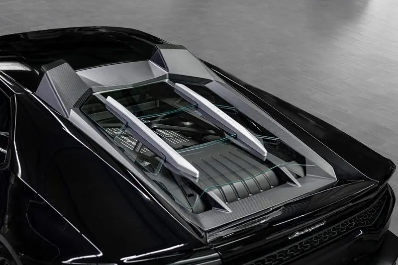 Capristo Glass Engine Bonnet In Carbon For Lamborghini Huracan Coupe 1