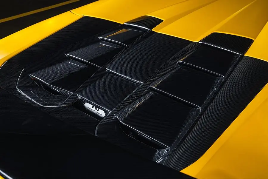 Darwinpro 2019-2022 Lamborghini Huracan Evo Spyder Od Style Dry Carbon Engine Trunk 1
