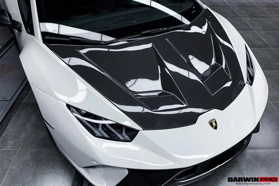 Darwinpro 2015-2020 Lamborghini Huracan Lp610/Lp580 Bkss Style Carbon Fiber Hood 1