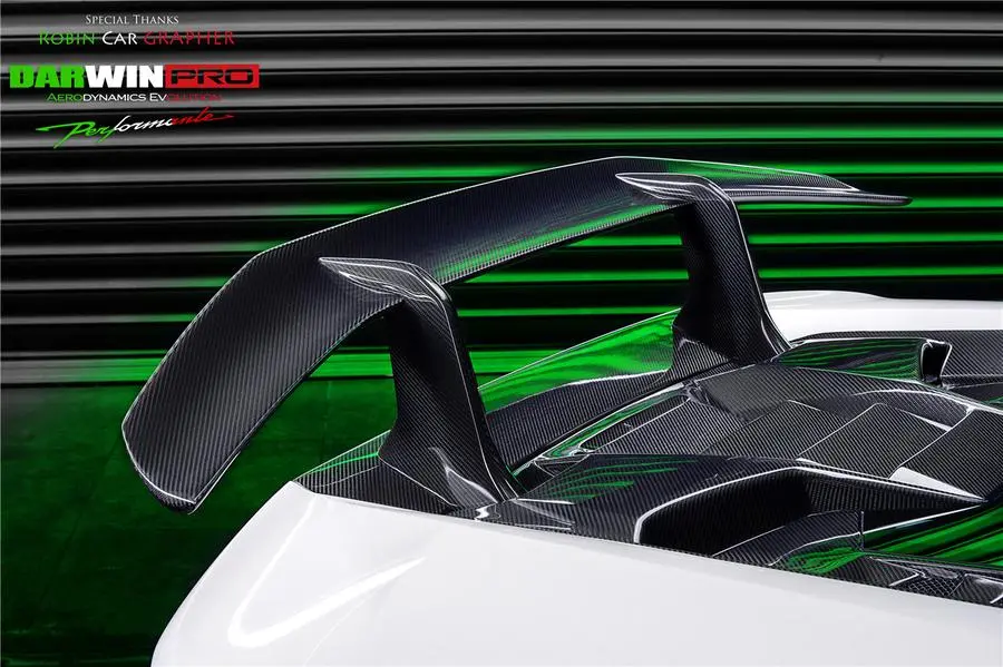 Darwinpro 2015-2020 Lamborghini Huracan Lp610/Lp580 Coupe Performante Style Carbon Trunk Spoiler And Engine Hood 1