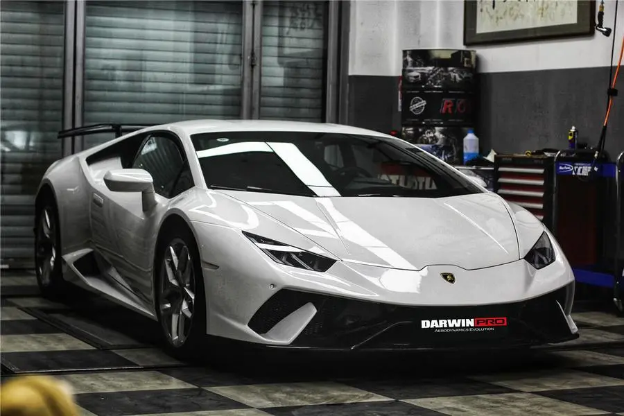 Darwinpro 2015-2020 Lamborghini Huracan Lp610/Lp580 Performante Style Partial Carbon Front Bumper 1