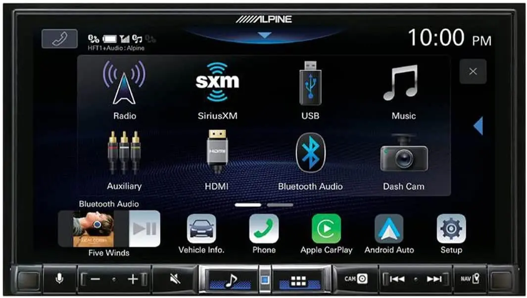 Alpine Ilx-507 7" Double Din Head Unit Digital Multimedia Reciever W  /  Apple Carplay & Android Auto 1