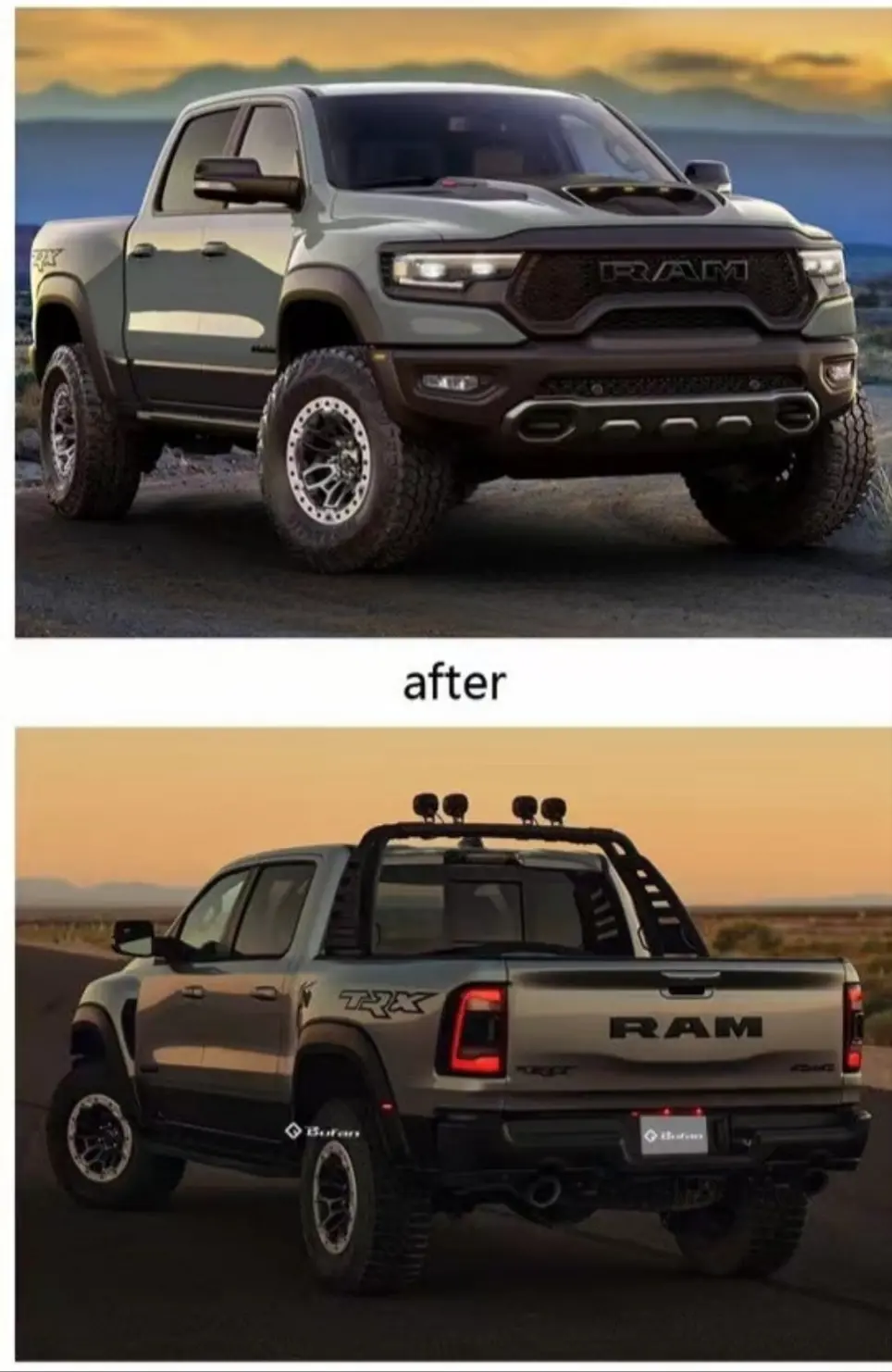 Dodge Ram 2019-2024 Trx Widebody Complete Conversion Kit 1