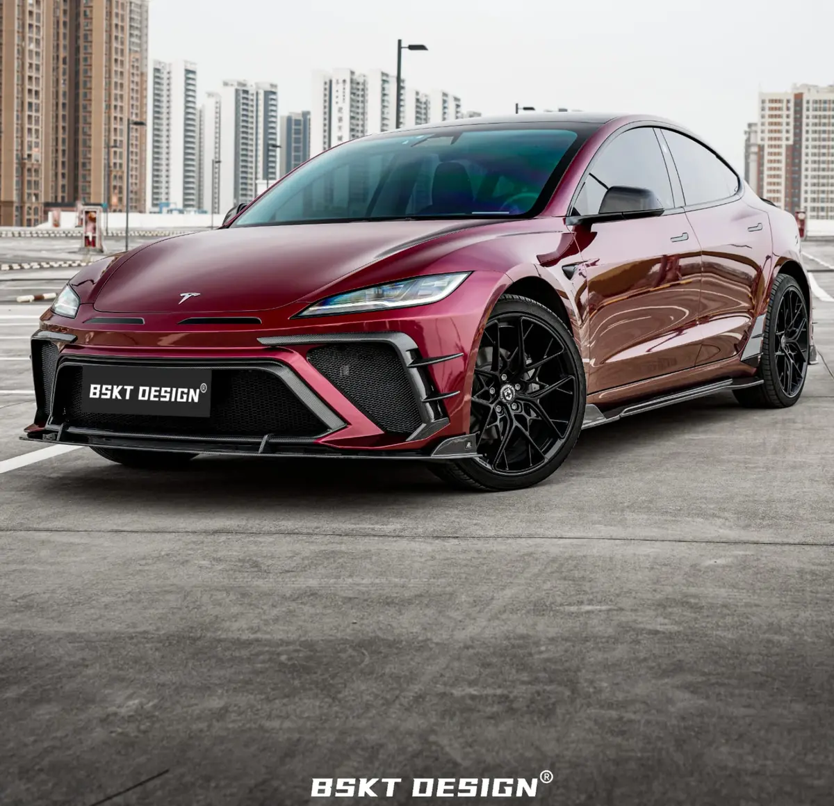 Bkst Design Carbon Fiber Full Aero Body Kit For Tesla Model 3 Highland 2023+ 1