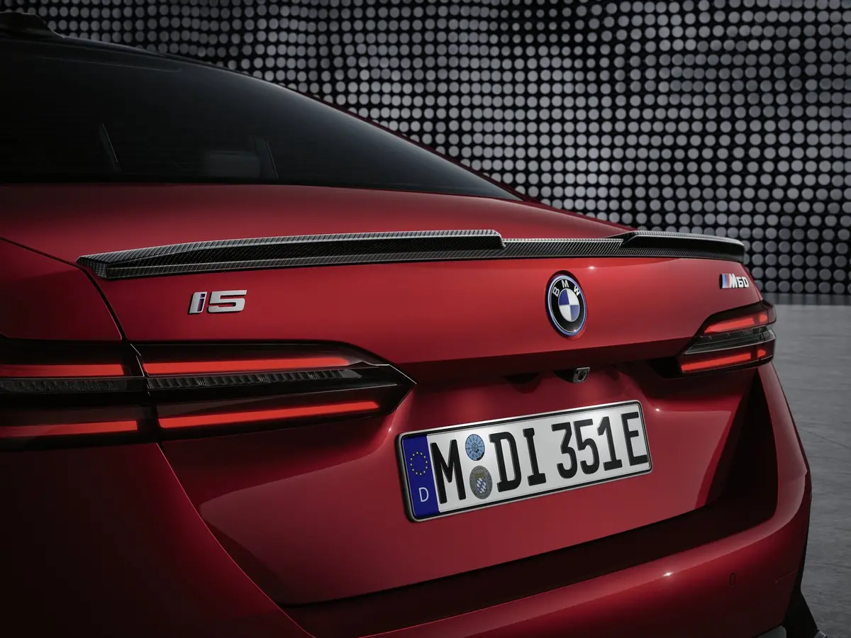 Genuine Bmw I5 G60 M-Performance Carbon Fiber Rear Spoiler 1