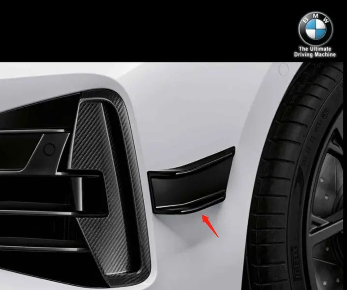 Bmw 4-Series G22 M Performance Gloss Black Front Bumper Canard 1