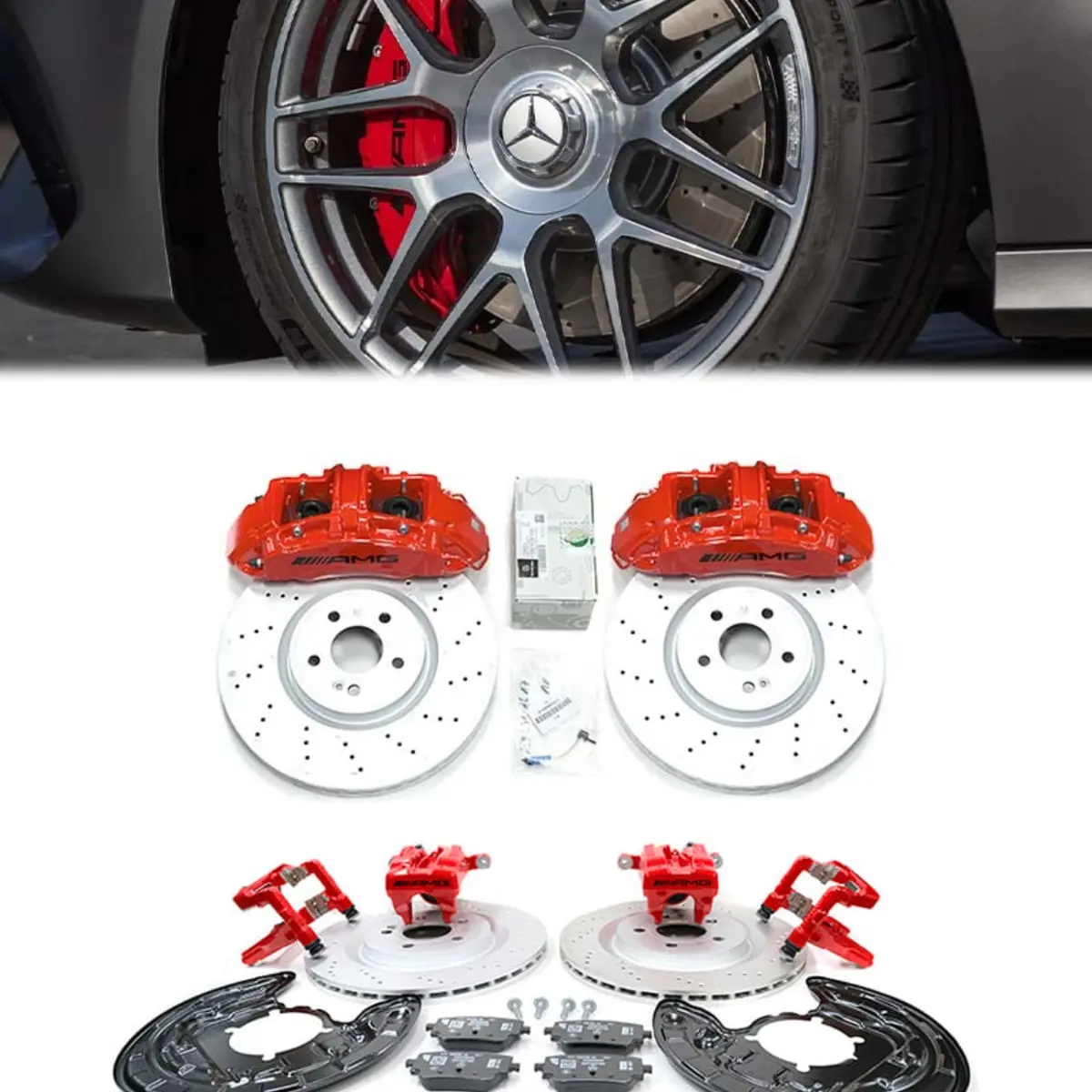 Mercedes-Benz W177 A-Class / C118 Cla Amg Front 6 Pot & Rear 1 Pot Retrofit Brake Kit 1