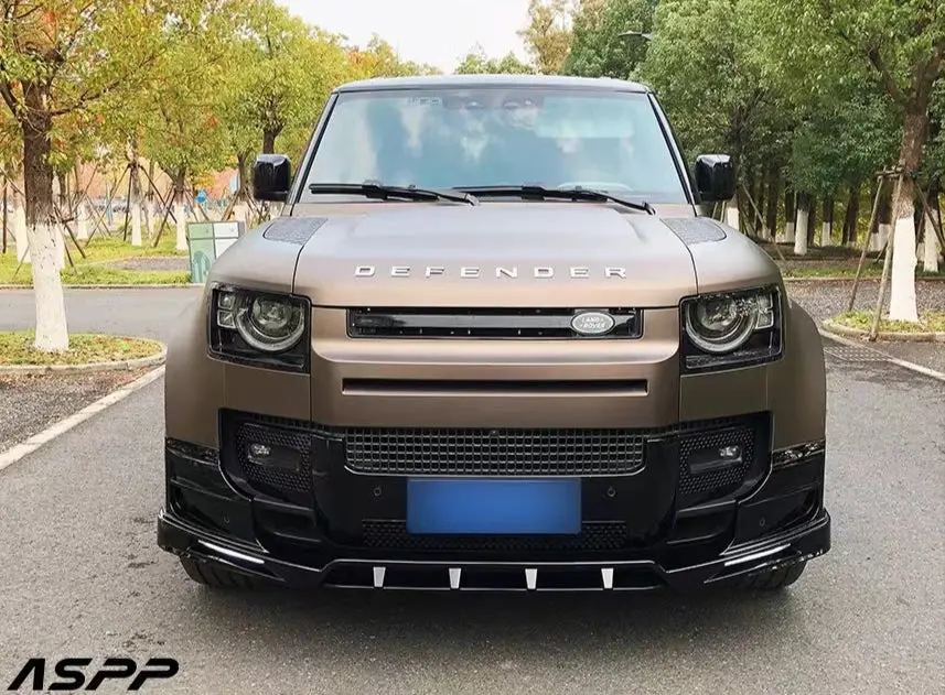 Rock Style Front Lip Spoiler W/ Led For Landrover Defender 2020+ 1