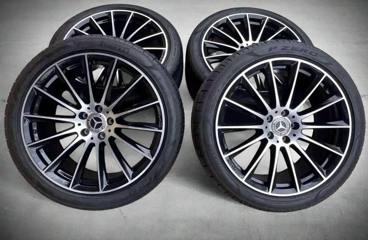 (Demo Car Wheels) 20” Mercedes-Benz E-Class Amg Multi-Spoke Oe  Complete Wheels Set 1