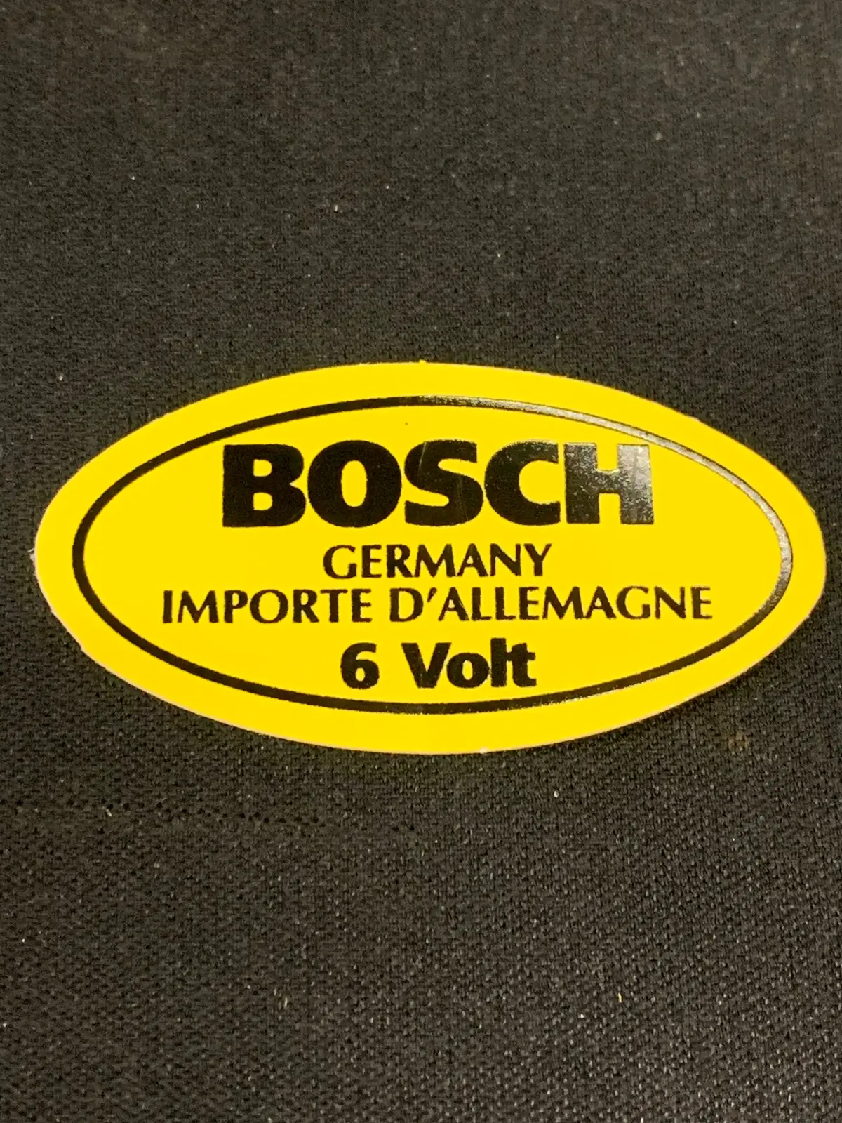 '6 V' Bosch Coil Sticker 1