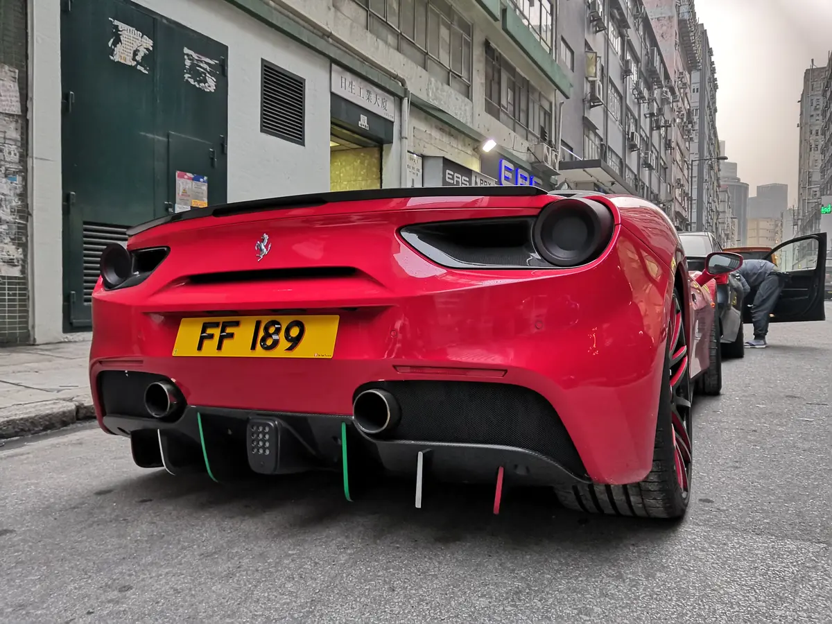 Dmc Ferrari 488 Gtb Carbon Fiber Rear Diffuser 1
