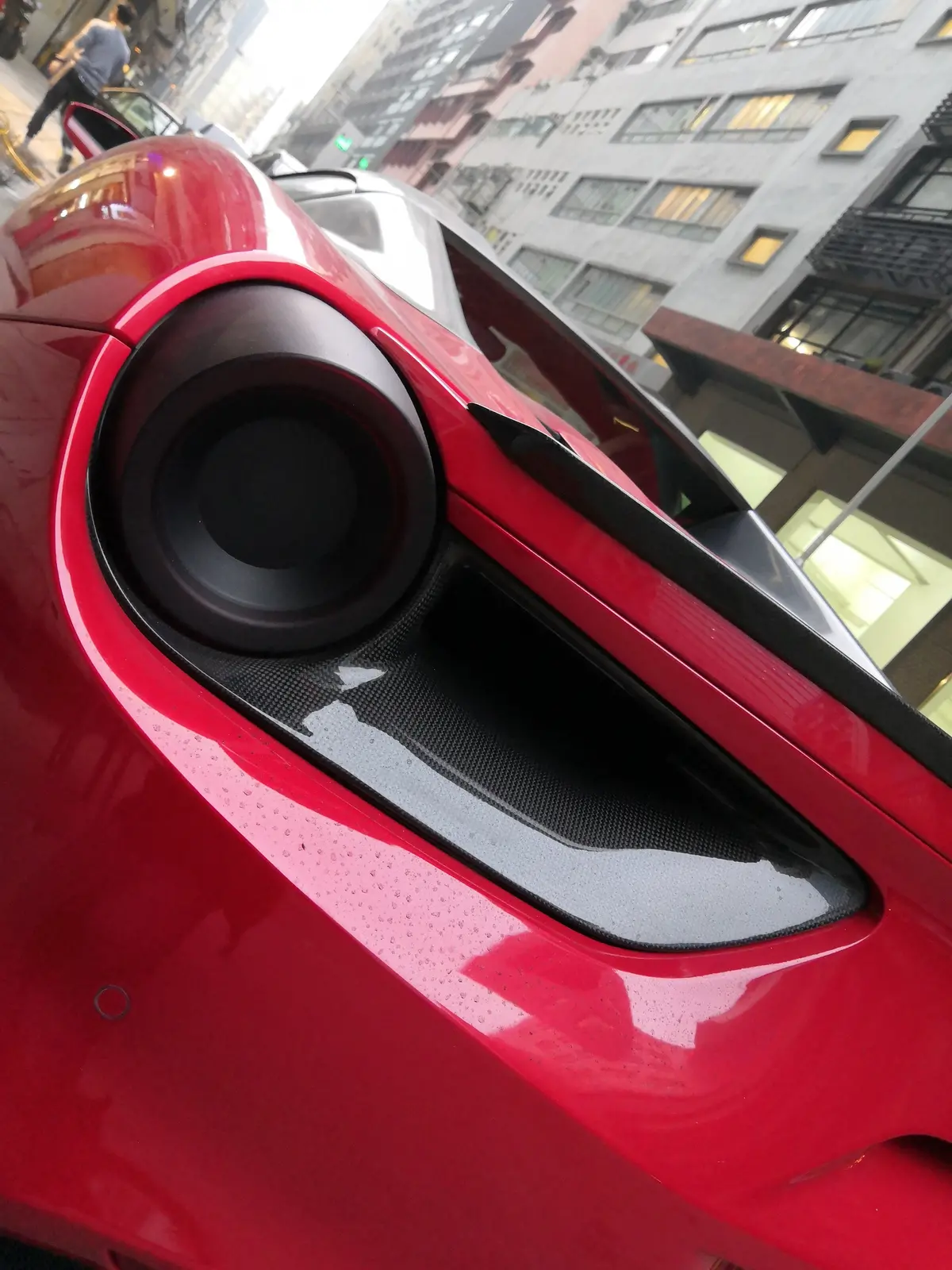 Dmc Ferrari 488 Gtb Carbon Fiber Rear Light Grill Covers 1