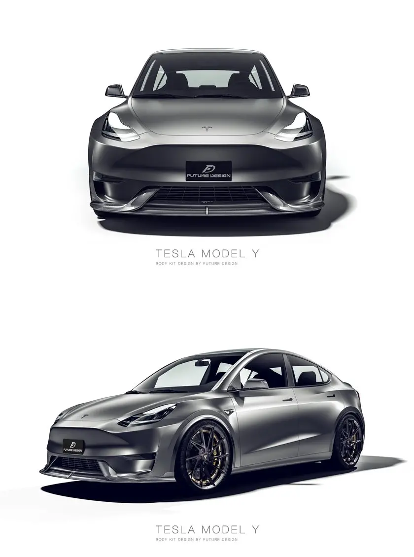 Future Design Carbon Fiber Aero Body Kit For Tesla Model Y 1