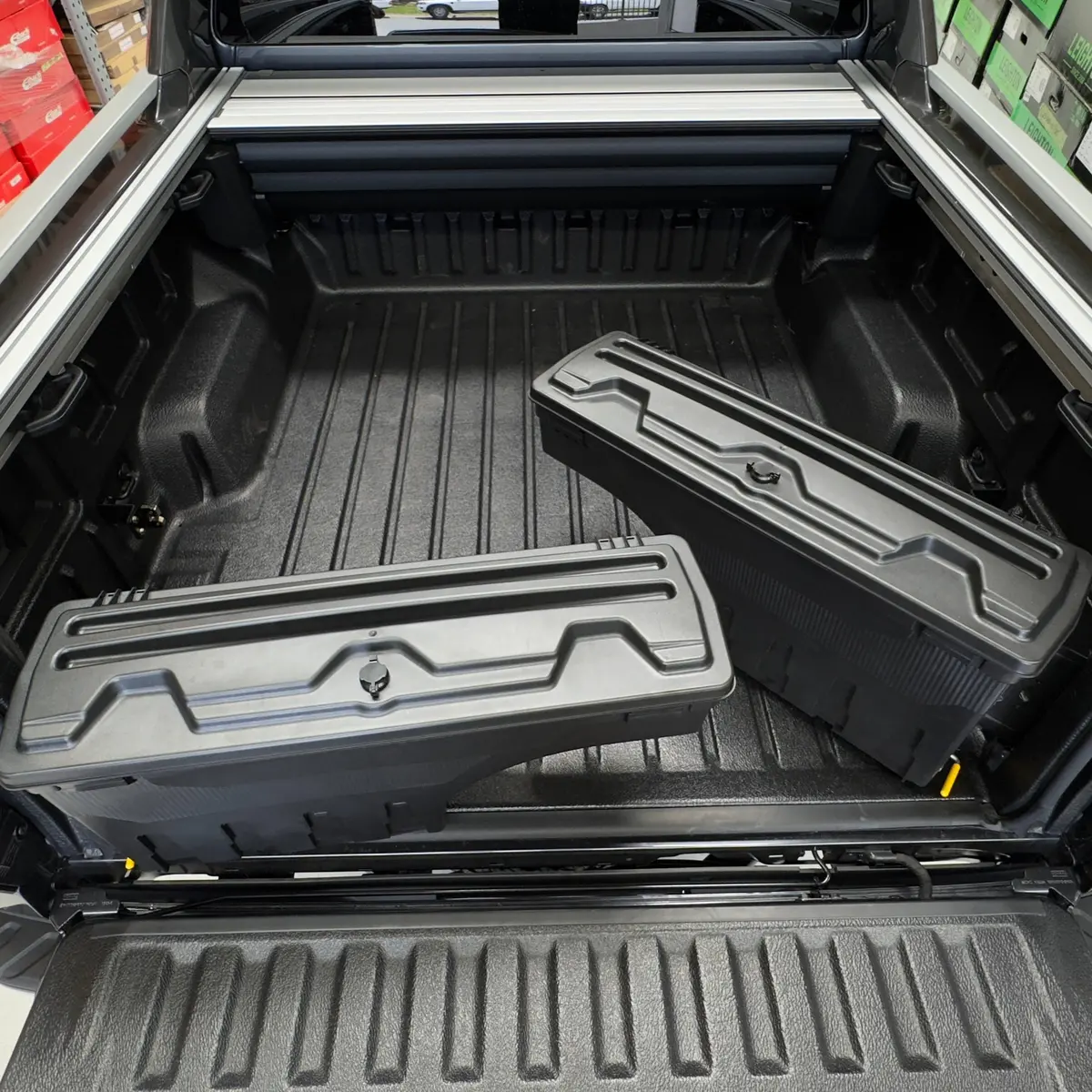 Swing Out Storage Boxes. (Pair) 1