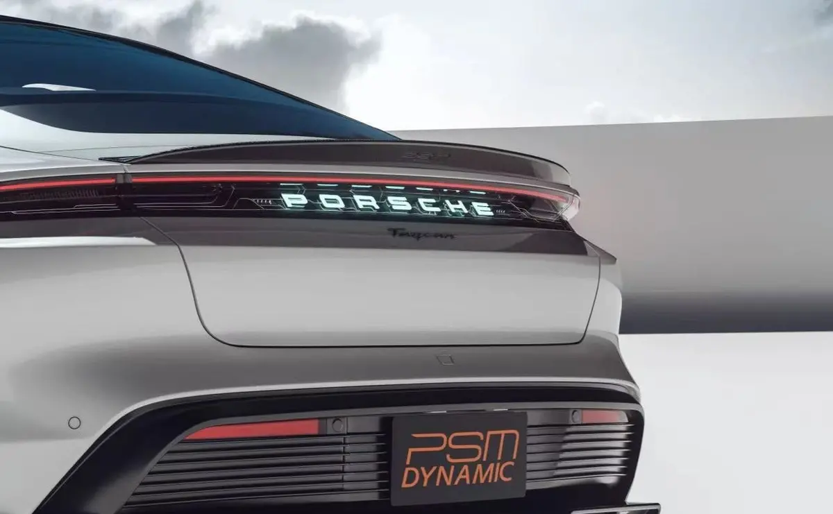Psm Dynamic Carbon Fiber Rear Spoiler For Porsche Taycan 2020+ 1