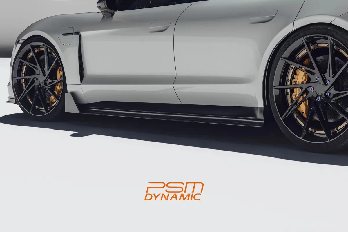 Psm Dynamic Carbon Fiber Skit Skirts For Porsche Taycan 1
