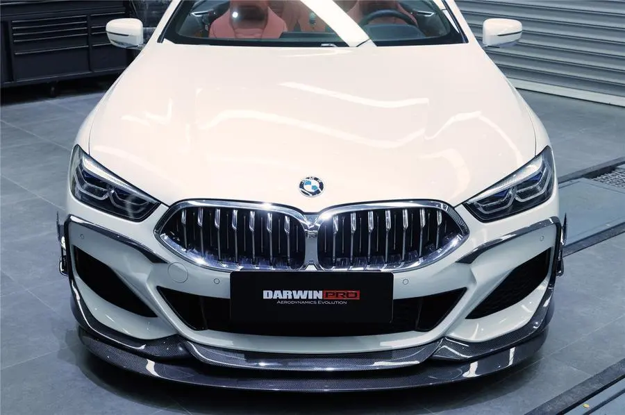 Darwinpro 2018-2022 Bmw 8-Series G14 Convertible/G15 Coupe/G16 4Dr-Gran Coupe 840/850 Imp Style Carbon Fiber Front Lip 1