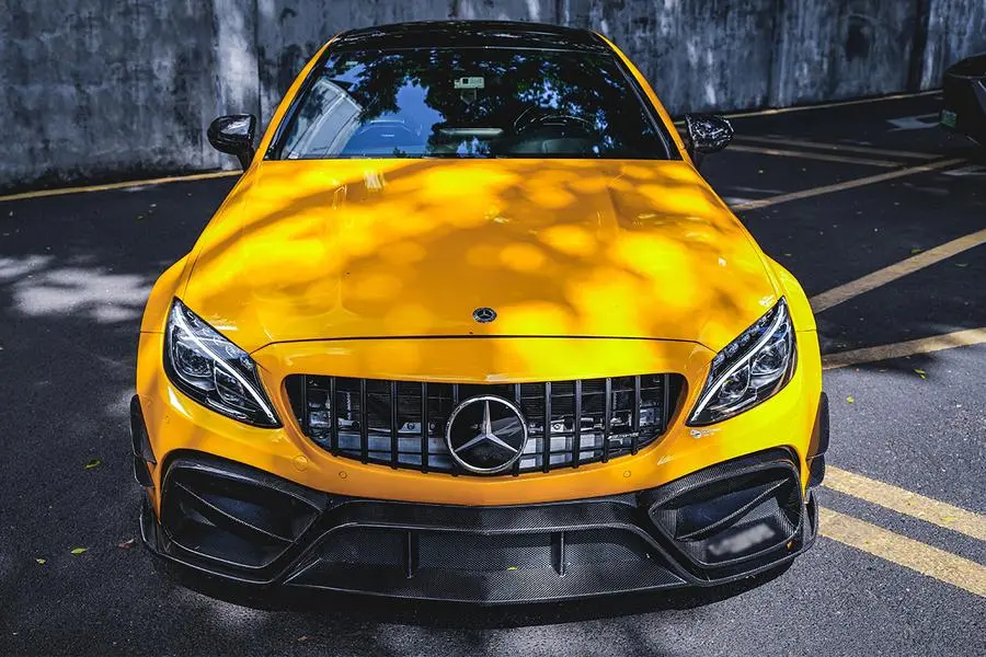 Darwinpro 2019-2021 Mercedes Benz W205 C63/S Amg Coupe Imp Style Partial Carbon Fiber Front Bumper 1