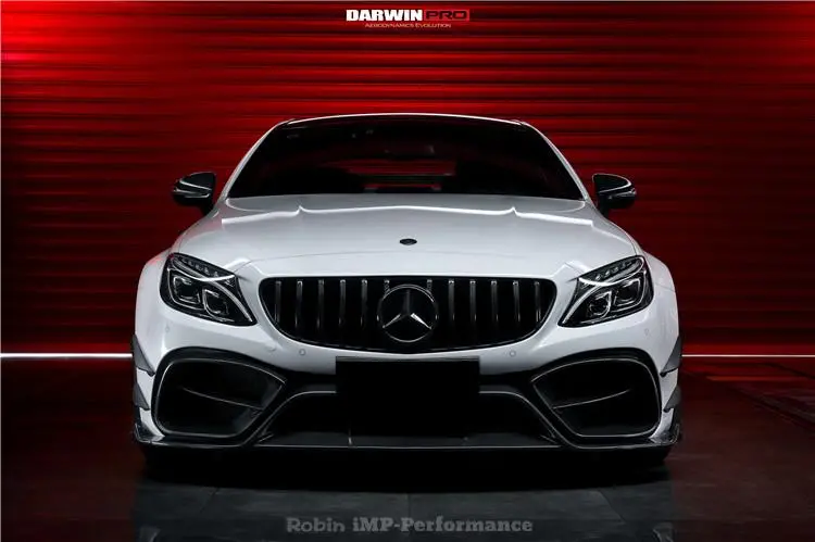 Darwinpro 2015-2018 Mercedes Benz W205 C63/S Amg Coupe Imp Style Partial Carbon Fiber Full Body Kit 1